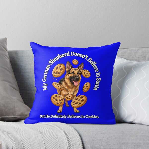 Item preview, My German Shepherd Doesn’t Believe In Santa, But He Definitely Believes In Cookies designed and sold by fantasticdesign.