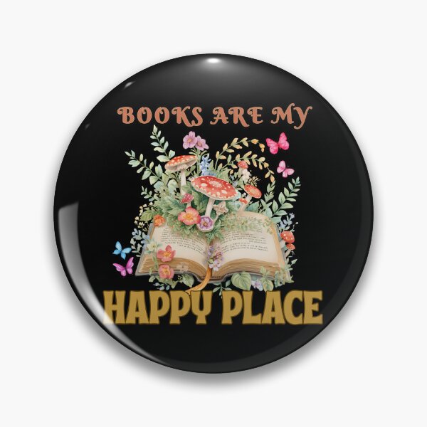Item preview, Books Are My Happy Place – Cottagecore Book Lover designed and sold by Bawek85Designs.