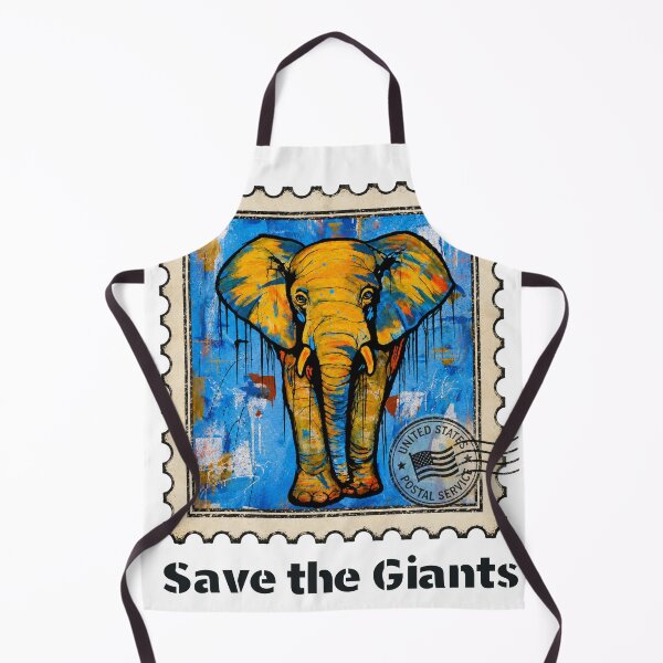 Item preview, Save Giants – Colorful Elephant Street Art designed and sold by SidneiSampaioStudio.