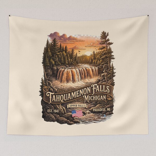Item preview, Vintage Tahquamenon Falls Michigan designed and sold by EvergreenPark - Tee Studio.