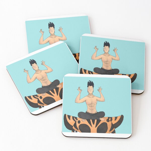 Item preview, Shirtless Martial Artist Meditating On Tiger designed and sold by Noesis-Haven.