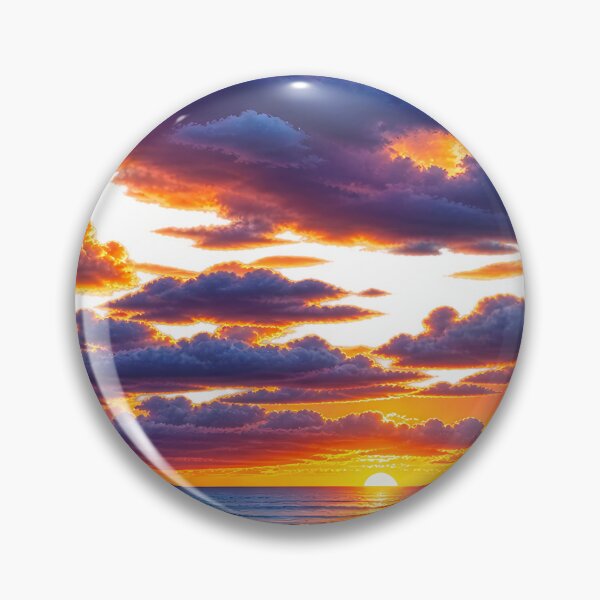 Item preview, Golden Horizon – Dramatic Sunset Ocean Landscape  ✨ Subtitle designed and sold by HoMya.