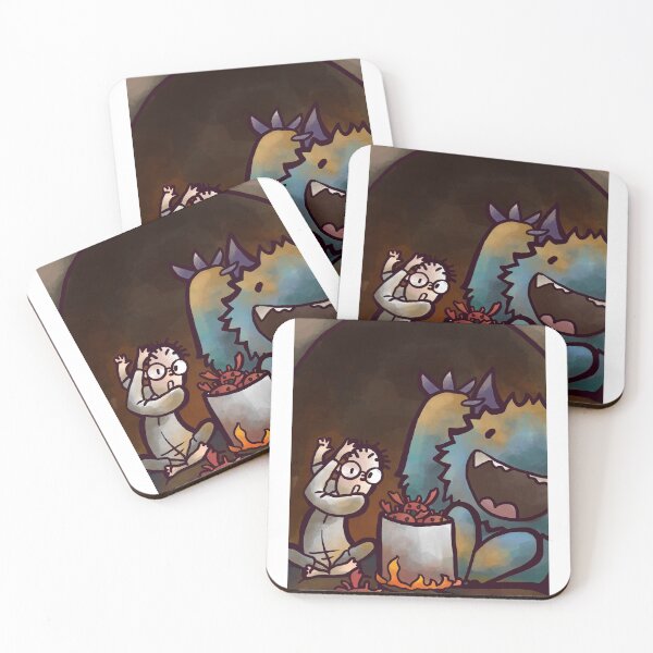 Item preview, Funny Monster Boiling Crabs Near Boy designed and sold by Noesis-Haven.