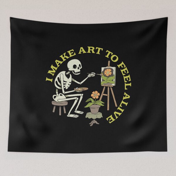Item preview, I Make Art to Feel Alive designed and sold by Rebekie Bennington.