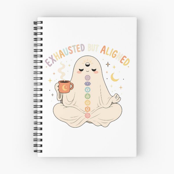 Item preview, Exhausted But Aligned Ghost Spiritual Coffee Meditation designed and sold by chattsuede.