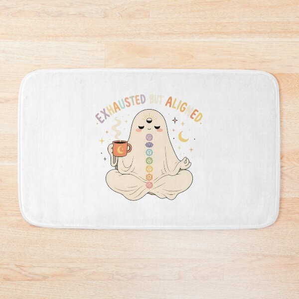 Item preview, Exhausted But Aligned Ghost Spiritual Coffee Meditation designed and sold by chattsuede.