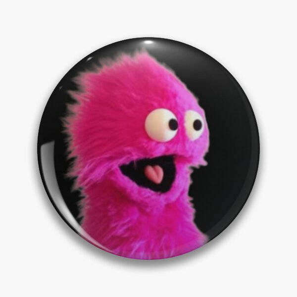 Item preview, Hot Pink Muppet Puppet with Shocked Look on his Face and Mouth Open Design designed and sold by MakersFolly.