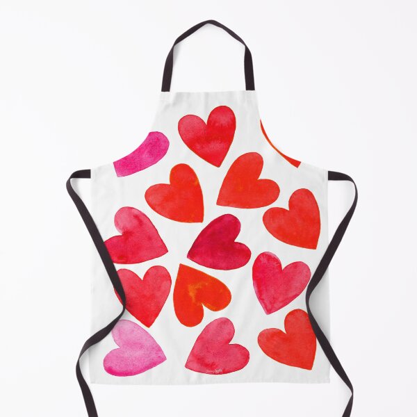 Item preview, Red Hearts -Original Watercolor Design designed and sold by AlinaArt&Design.