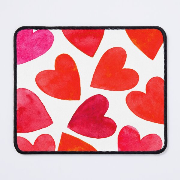 Item preview, Red Hearts -Original Watercolor Design designed and sold by AlinaArt&Design.