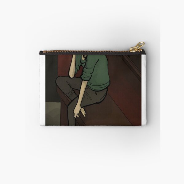 Item preview, Pensive Boy Sitting On Wooden Cabinet designed and sold by Noesis-Haven.