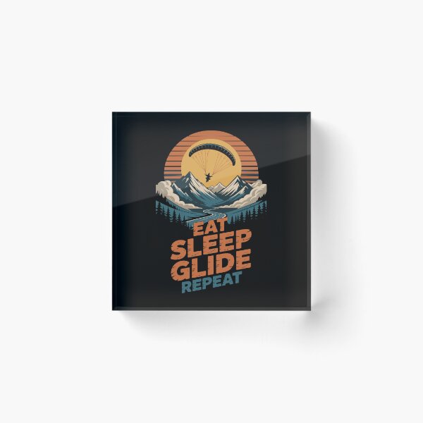 Item preview, EAT SLEEP GLIDE REPEAT designed and sold by jkrphoto.
