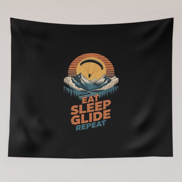 Item preview, EAT SLEEP GLIDE REPEAT designed and sold by jkrphoto.