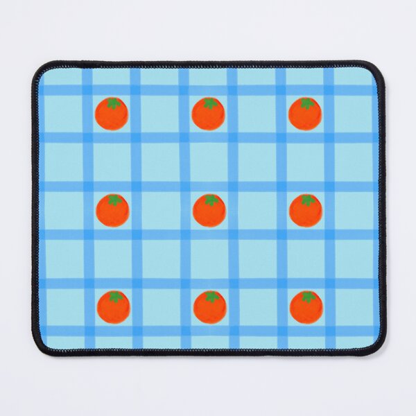 Item preview, Tomatoes on Blue Picnic Blanket Pattern designed and sold by ClarissaDoodles.