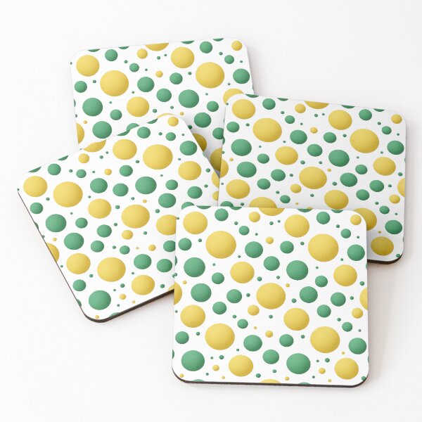 Item preview, Green and yellow dots designed and sold by snoWorkshop.