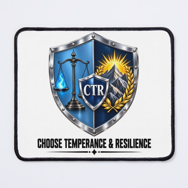 Item preview, CTR Shield Choose Temperance Resilience designed and sold by Dresut.