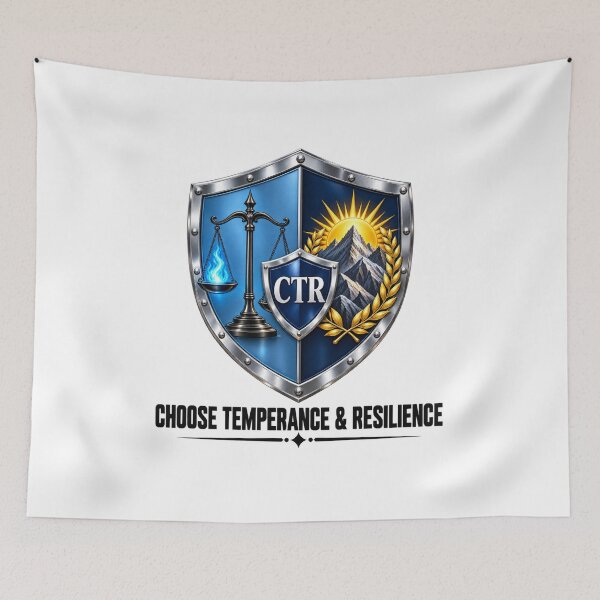 Item preview, CTR Shield Choose Temperance Resilience designed and sold by Dresut.