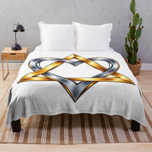 Item preview, Golden Silver Heart Triangle Love Symbol designed and sold by Design Sounds Studio.