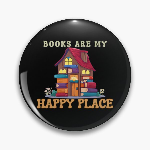 Item preview, Books Are My Happy Place – Cozy Book Lover Book House designed and sold by Bawek85Designs.