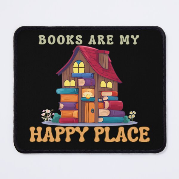 Item preview, Books Are My Happy Place – Cozy Book Lover Book House designed and sold by Bawek85Designs.