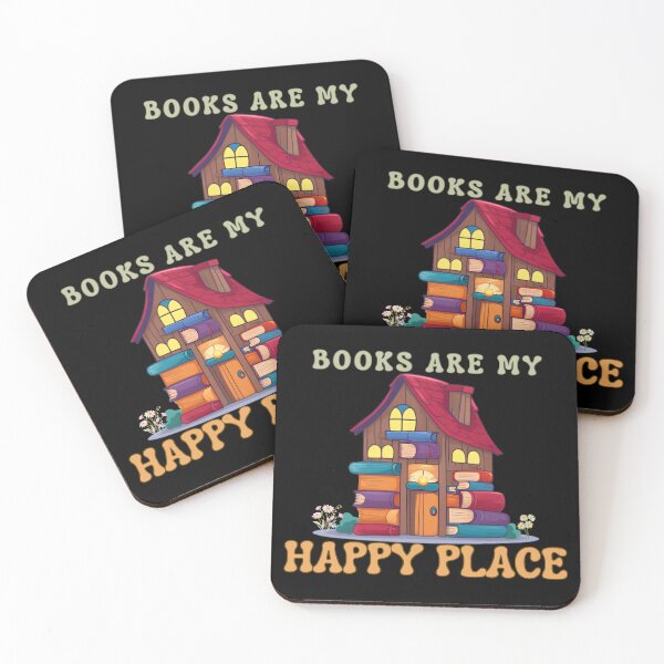 Item preview, Books Are My Happy Place – Cozy Book Lover Book House designed and sold by Bawek85Designs.