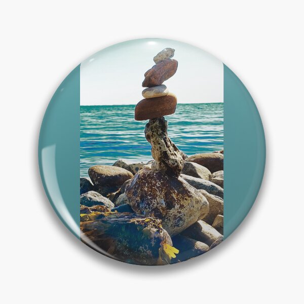 Item preview, Find Balance Stay Centered Stone Zen Photo designed and sold by JurateArt-DK.