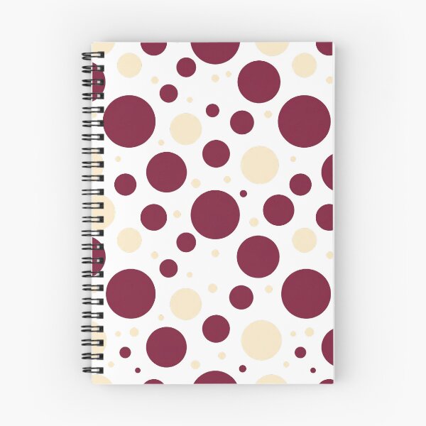Item preview, Burgundy and cream colored dots designed and sold by snoWorkshop.