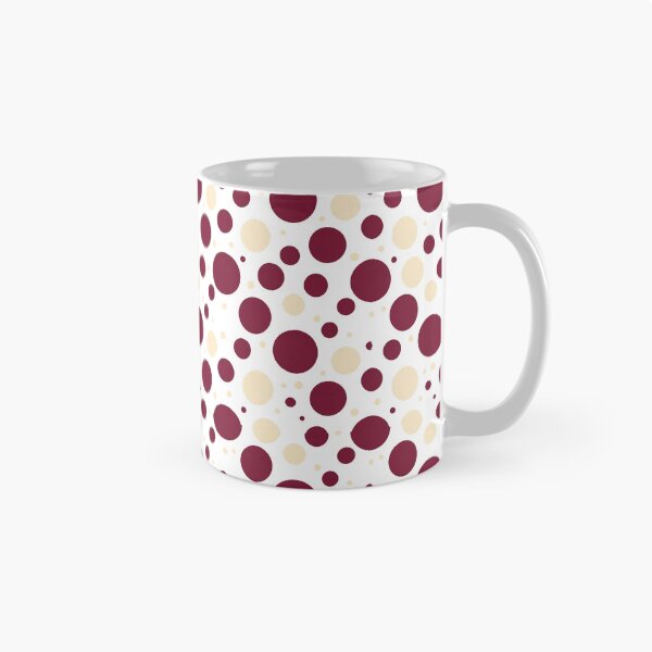 Item preview, Burgundy and cream colored dots designed and sold by snoWorkshop.