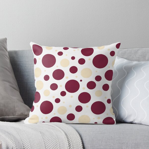 Item preview, Burgundy and cream colored dots designed and sold by snoWorkshop.
