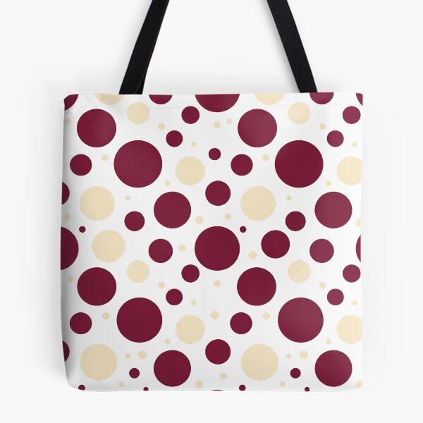Item preview, Burgundy and cream colored dots designed and sold by snoWorkshop.
