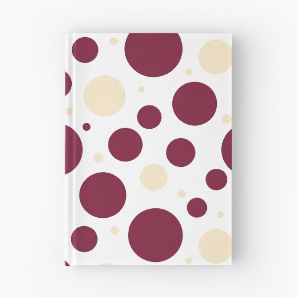 Item preview, Burgundy and cream colored dots designed and sold by snoWorkshop.