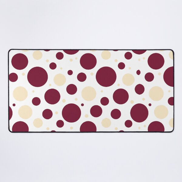 Item preview, Burgundy and cream colored dots designed and sold by snoWorkshop.