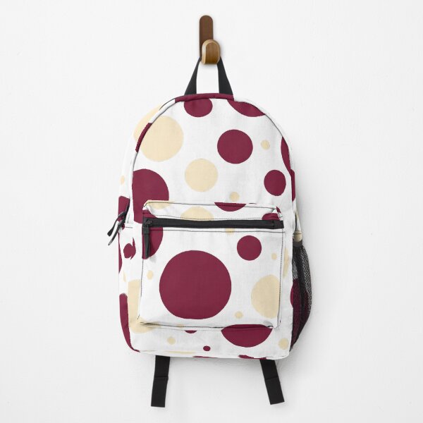 Item preview, Burgundy and cream colored dots designed and sold by snoWorkshop.