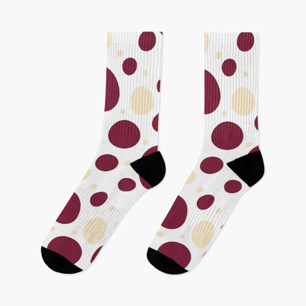Item preview, Burgundy and cream colored dots designed and sold by snoWorkshop.