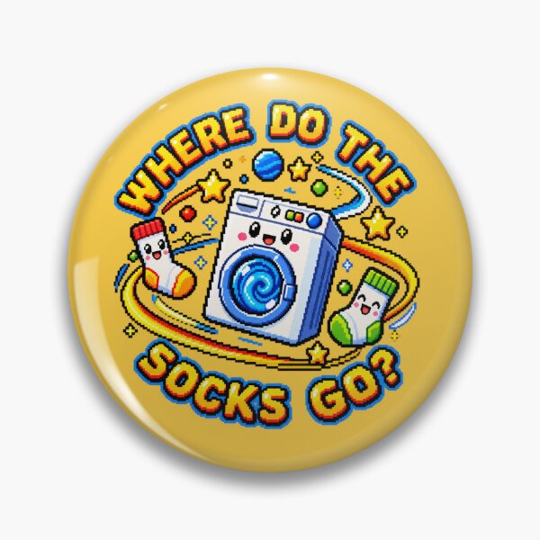 Item preview, WHERE DO THE SOCKS GO designed and sold by BRIGHT BITS BOUTIQUE.