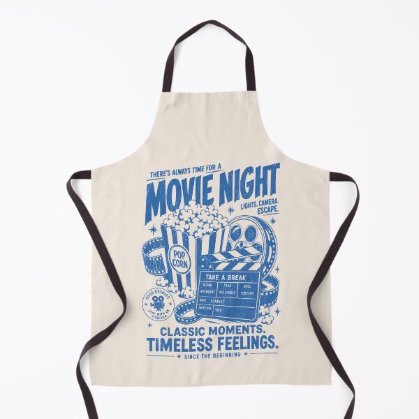 Item preview, Movie Night Vintage Cinema Graphic designed and sold by CamaleonDesigns.