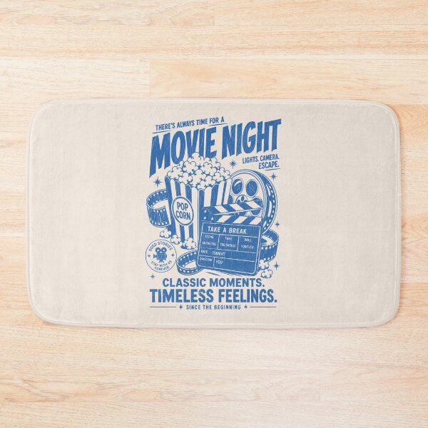 Item preview, Movie Night Vintage Cinema Graphic designed and sold by CamaleonDesigns.