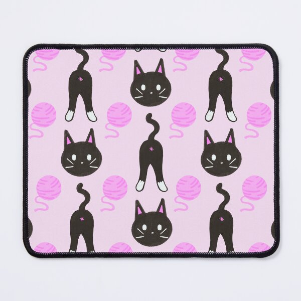 Item preview, Tuxedo Cat Butt and Face Pattern with Yarn designed and sold by ClarissaDoodles.