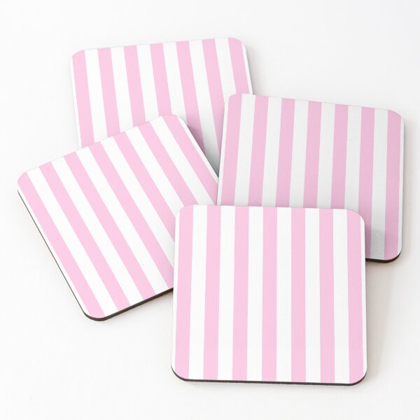 Item preview, Cabana stripe pattern in pink and white color designed and sold by RishabhArts1.