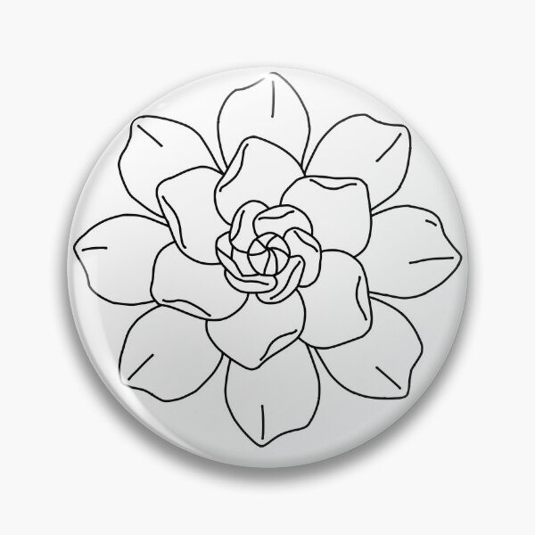 Item preview, Gardenia Line Art Minimalist Botanical Flower Drawing  designed and sold by Crystal Critters .