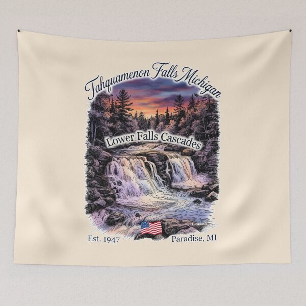 Item preview, Tahquamenon Falls Cascades designed and sold by EvergreenPark - Tee Studio.
