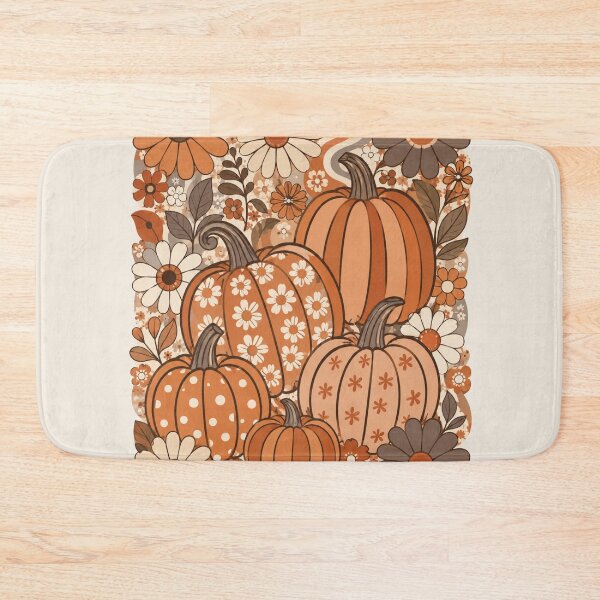 Item preview, Retro 70s Floral Pumpkin Graphic Groovy Autumn Thanksgiving Floral designed and sold by PACS0011.