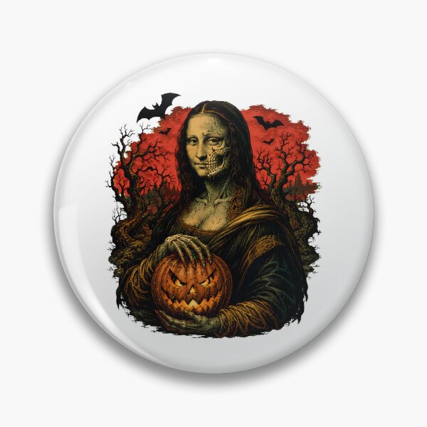 Item preview, Gothic Zombie Mona Lisa Halloween Parody Portrait designed and sold by chattsuede.
