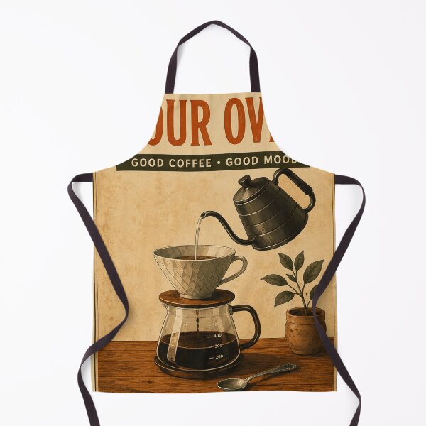 Item preview, Pour Over Coffee Vintage Poster – Coffee Brewing Kitchen Wall Art designed and sold by Watchyyy.