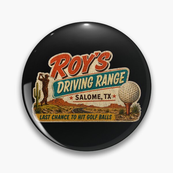 Item preview, Roy’s Driving Range Salome TX | Tin Cup Inspired Retro Golf designed and sold by dwinburn.
