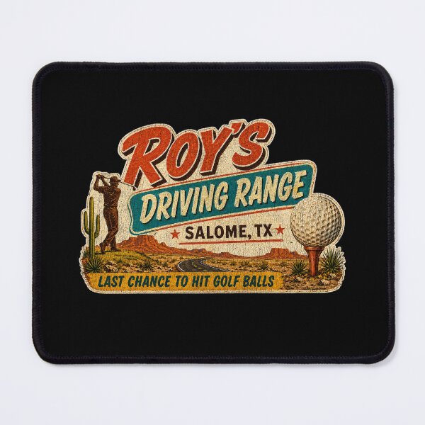 Item preview, Roy’s Driving Range Salome TX | Tin Cup Inspired Retro Golf designed and sold by dwinburn.