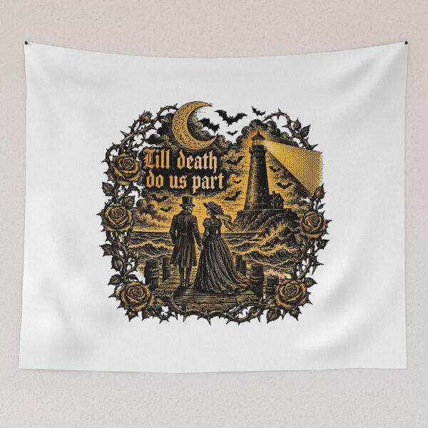 Item preview, Gothic Skeleton Wedding Couple Till Death Do Us Part designed and sold by chattsuede.