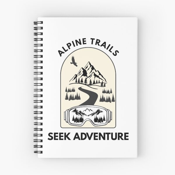 Item preview, Alpine Trails Seek Adventure Mountain Badge designed and sold by SteCreator.