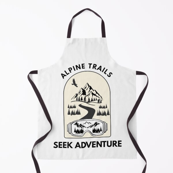 Item preview, Alpine Trails Seek Adventure Mountain Badge designed and sold by SteCreator.