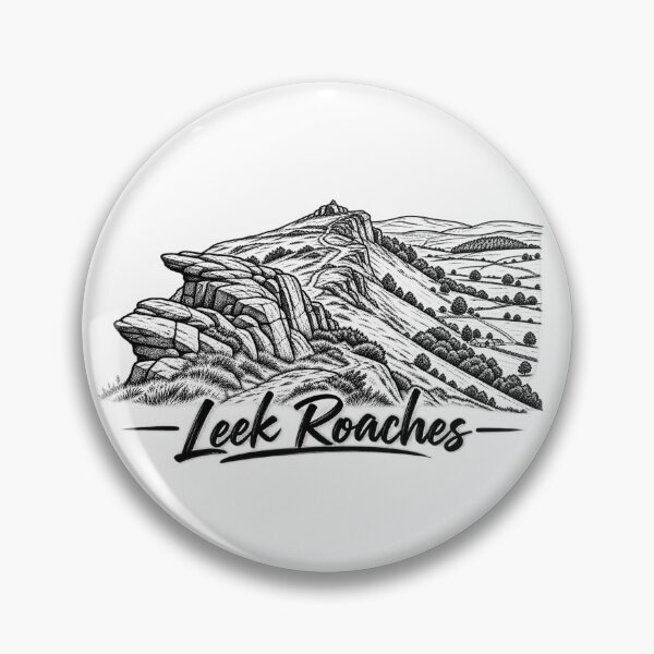 Item preview, Leek Roaches – Staffordshire Peak District Line Art designed and sold by Tee Visions.