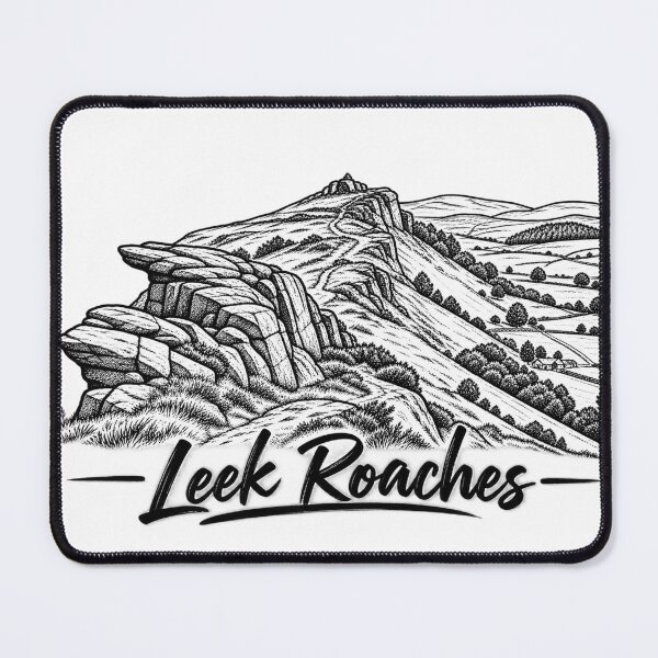 Item preview, Leek Roaches – Staffordshire Peak District Line Art designed and sold by Tee Visions.